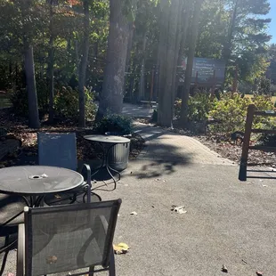 outside