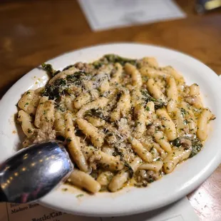 Cavatelli ( Italian Sausage, Rapiini, Locatelli)