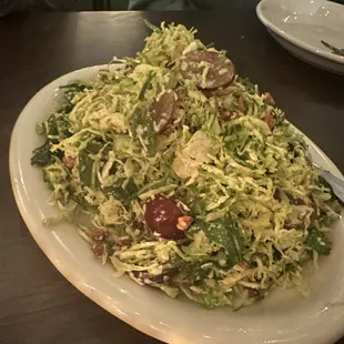 Raw Brussel Sprout Salad