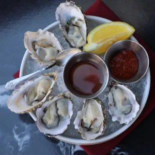 Oysters Happy Hour 
Daily 3-6pm
Half-Off Oysters with 20% off Wine