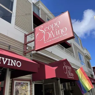 Exterior of Scopo Divino in San Francisco.
