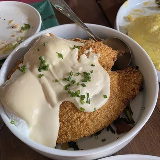 Fried Catfish Benedict*