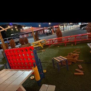 a view of a play area