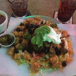 Tachos! Very very good. Tots we&apos;re crispy and perfect!