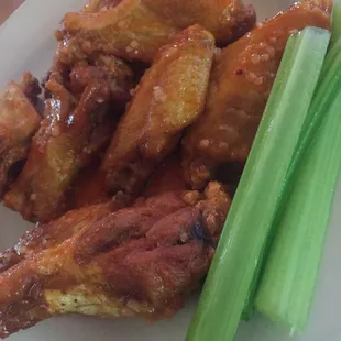Wings with hot garlic sauce