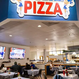 the inside of the restaurant