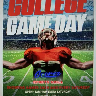 Each and every Saturday all the sports you can imagine