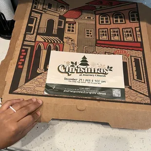 a pizza box