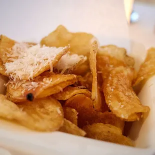 Comp truffle parm house made potato chips