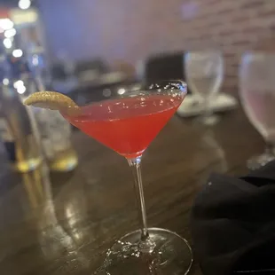 Strawberry Lemon drop martini