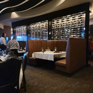 the dining area of a restaurant