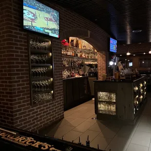 a view of a bar