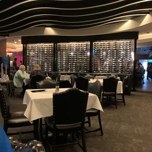 the dining area of a restaurant