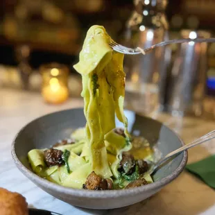 duck breast pappardelle