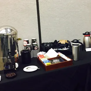 Coffee and tea area