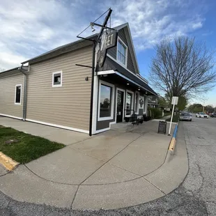 the outside of the building