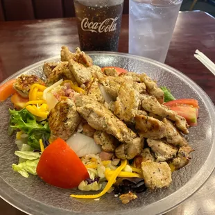 Chicken Souvlaki Salad