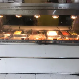 a display of food