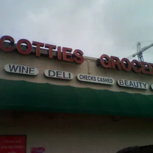 the front of the store