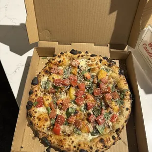 Peach pizza special!