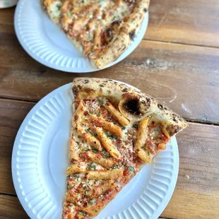 pizza week 2024 special - baked ziti on pizza!!