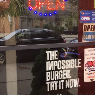 open sign