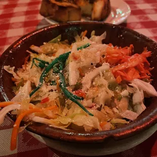 Salad with Italian dressing