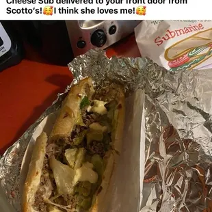 Steak &amp; cheese sub