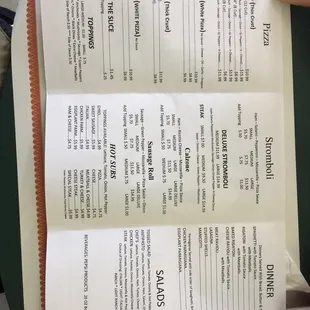 Inside menu - you can&apos;t beat these prices!