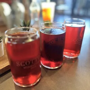 Red white &amp; blue drink + Blueberry Zin