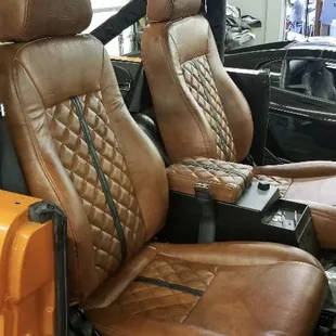 Upholstery cut and sewn by us