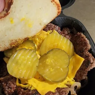 Oklahoma Fried Onion Burger