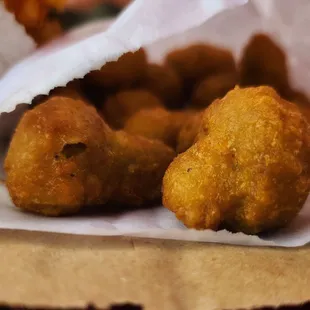 Deep fried mushrooms