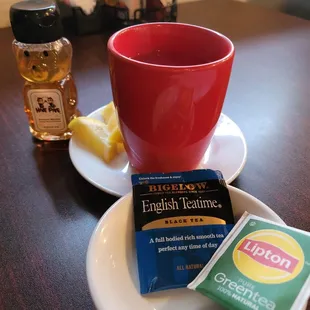 Hot tea.