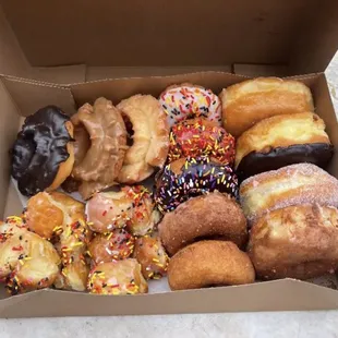 a variety of donuts