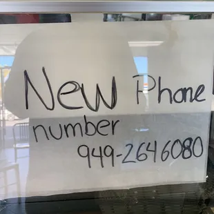New owners new number 949-2646080 better quality of food