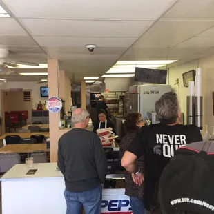 Busy on a Saturday after basketball