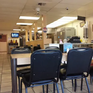 Front lobby real old fashioned. Order at the counter.