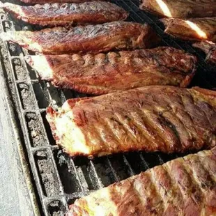 ribs on the grill