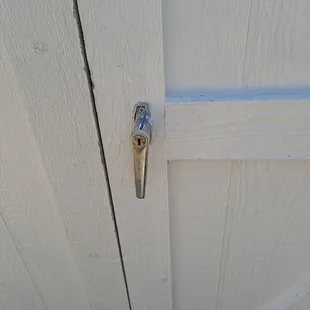My door Latch on my Tuff shed