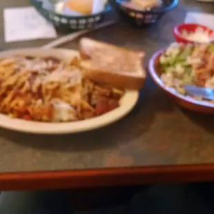 Todays special..baked spaghetti