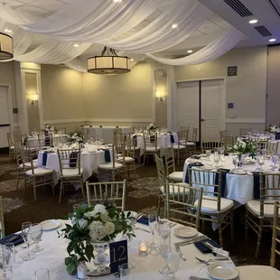 Flowers and Ceiling Drapes by Amour Florist &amp; Bridal  Check us out on Instagram, Facebook, YouTube and TikTok