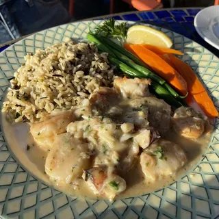 Broiled Marinated Sea Scallops