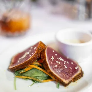 St Valentine's Day Four-Course Menu: Seared Blackened Ahi Tuna