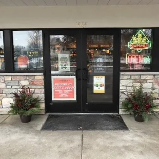 the front door