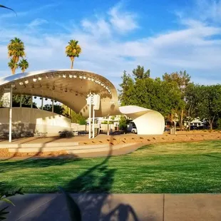 Newly completed large amphitheater