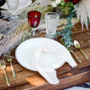 wedding farm table rental