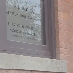 It's closed for renovations