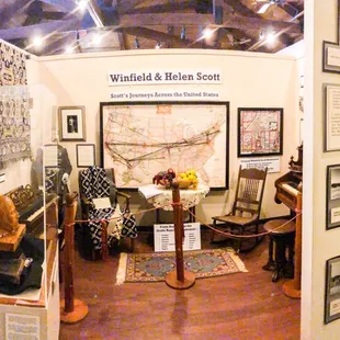 Room dedicated to life and travels of Chaplain Scott