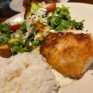 Crusted cod bowl